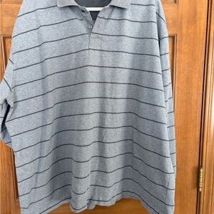 St. John's Bay Charcoal Striped Polo Shirt